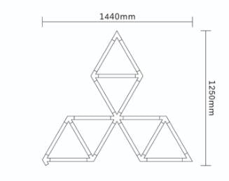 Luz LED Hexagonal Modular (Tubos 7W) - Sistema de Iluminación de Techo 6500K Diseño Panal Personalizable DIY - Crea Múltiples Formas - AC100-265V RA>80 para Taller, Peluquería y Garaje