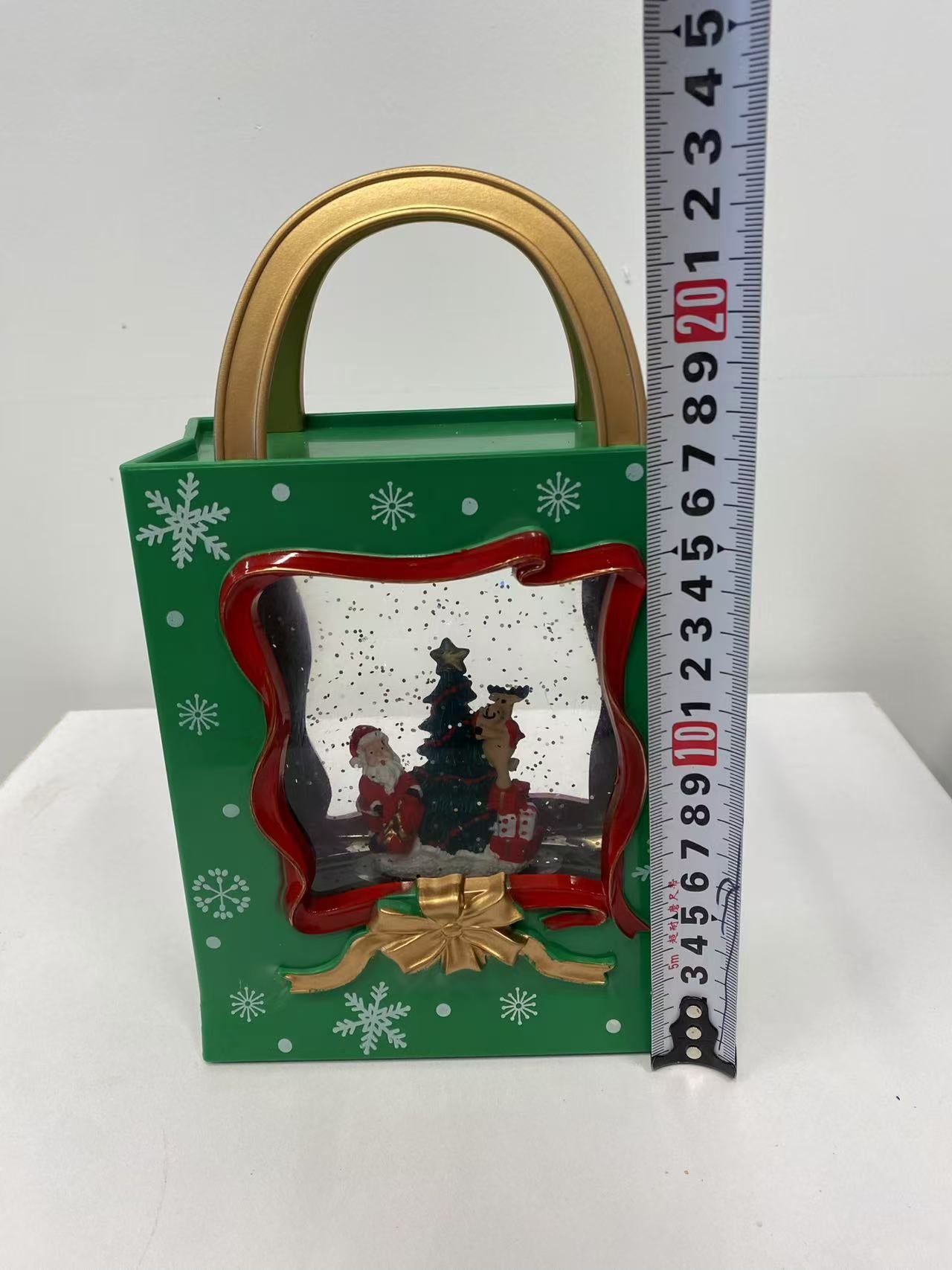 Bola de Nieve Musical Santa Claus | Lámpara LED Navidad 23,5×14 cm | Decoración Festiva