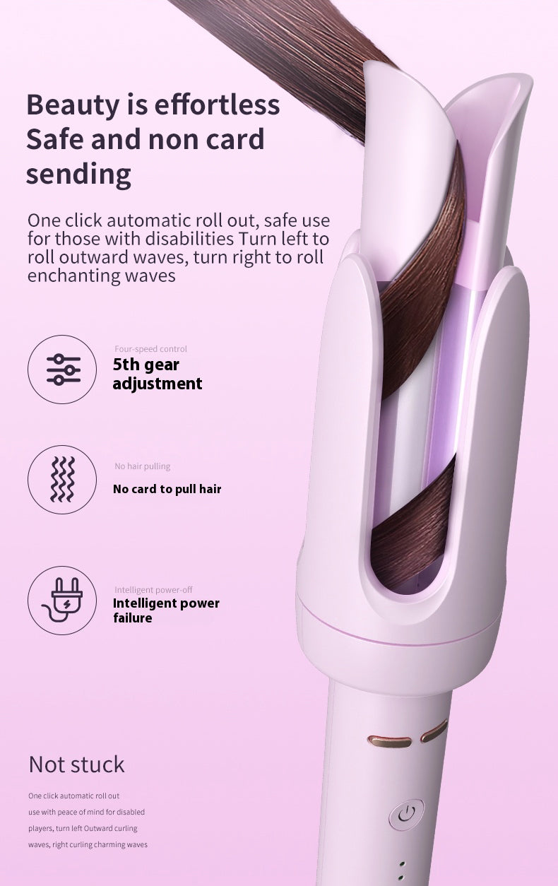 Rizador automático de cabello 32mm – Ondas grandes, protección antiquemaduras, rápido calentamiento