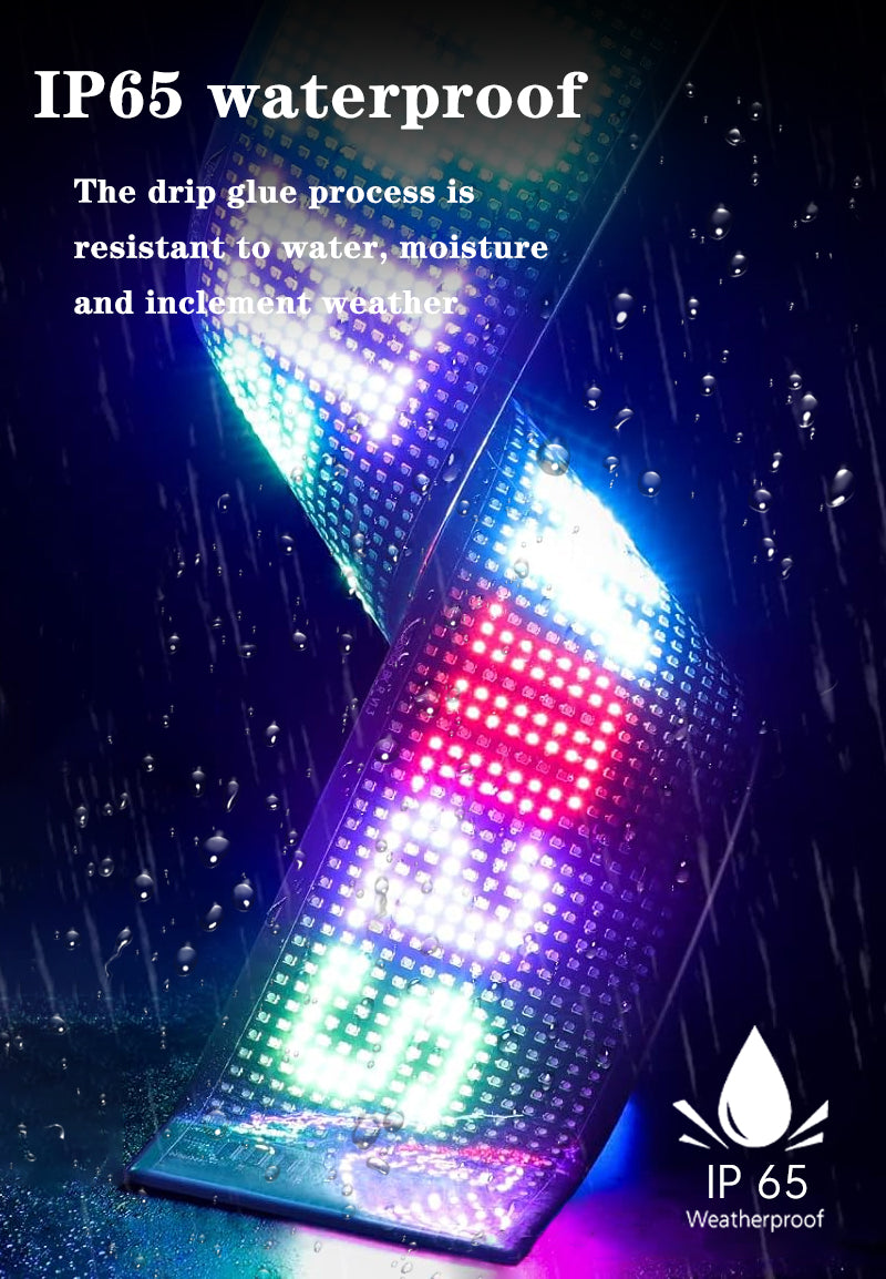 Pantalla LED Flexible 16×96 RGB 1536 LEDs | APP + Bluetooth | IP65