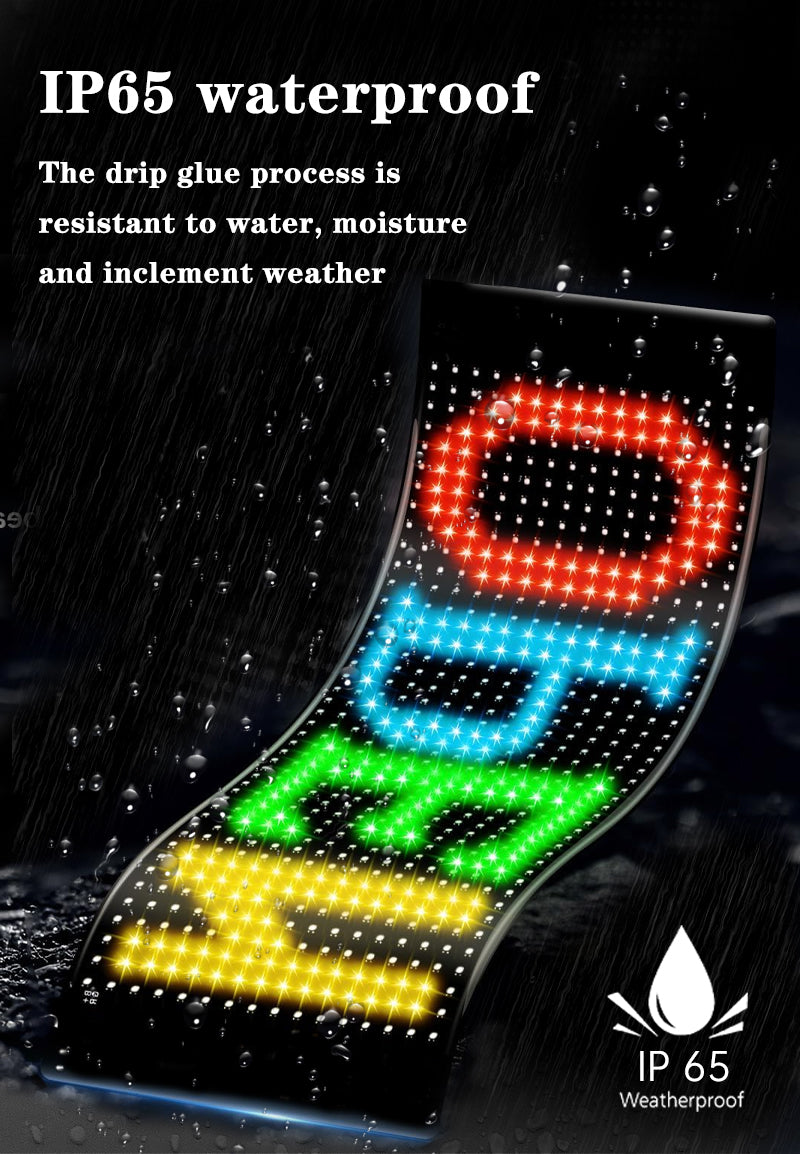 Pantalla LED 16×32 RGB2121 512 LEDs | USB 5V | Impermeable IP65