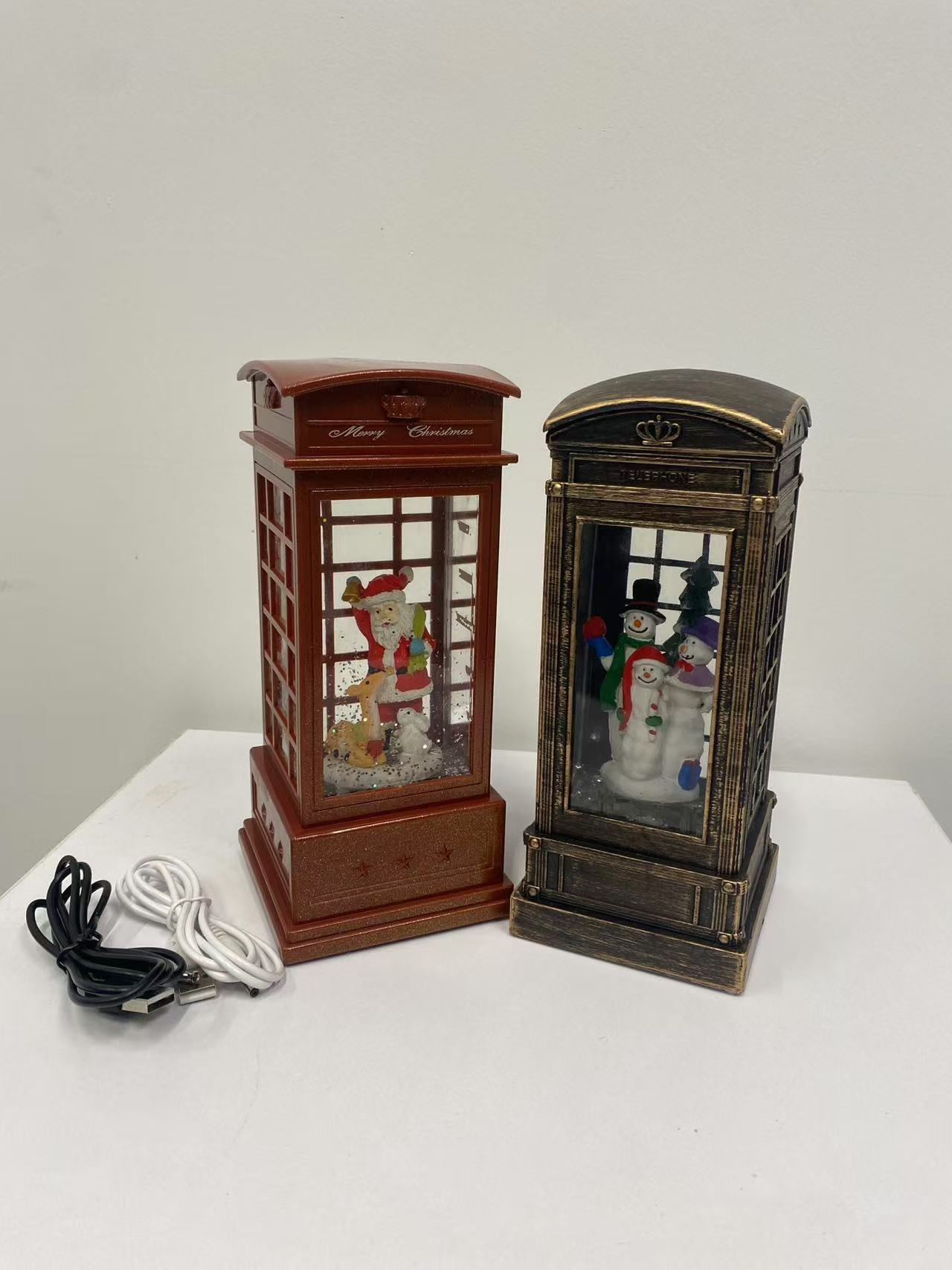 Bola de Cristal Musical Navidad | Lámpara Decorativa 20,5×17 cm | Snowflake Music Box