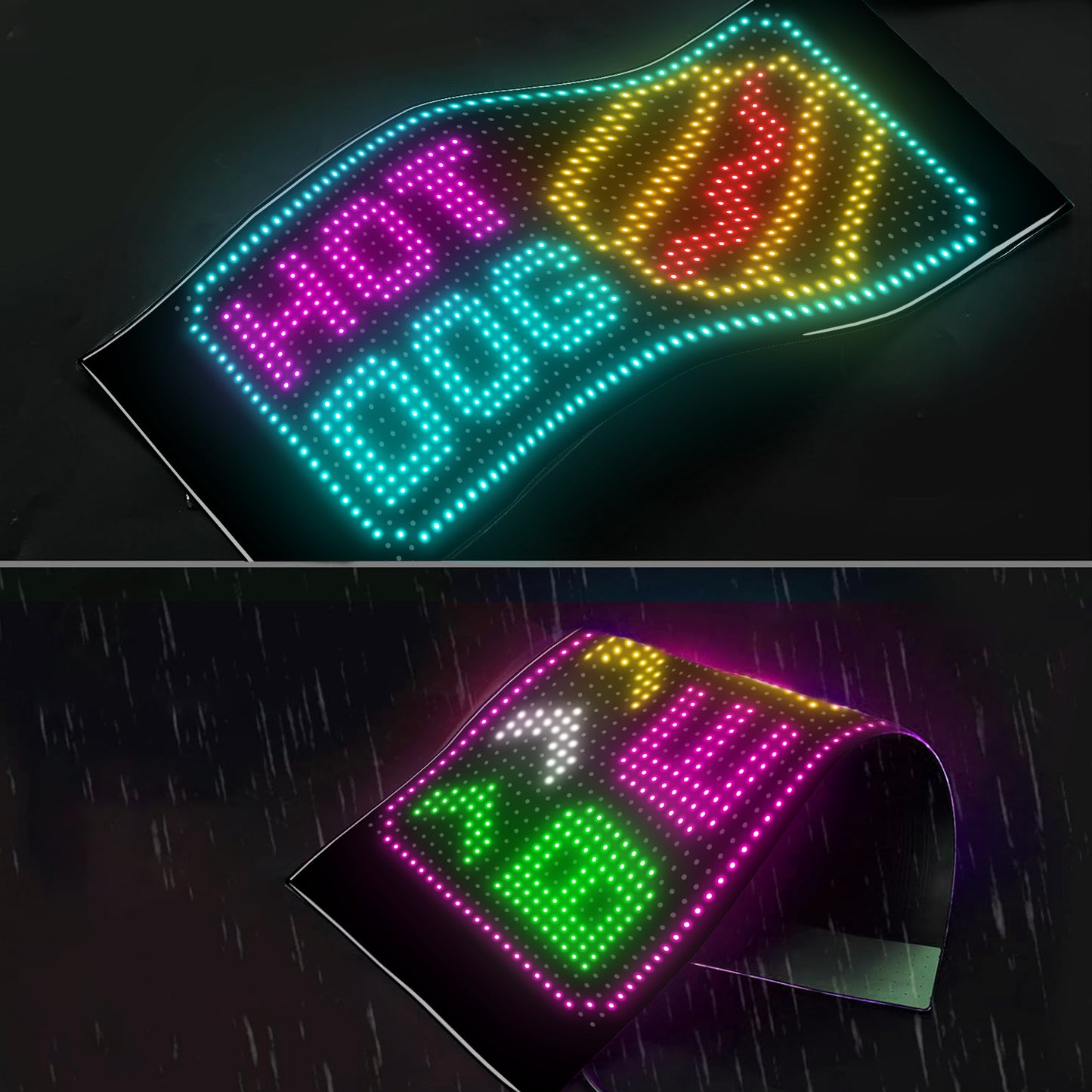 Pantalla LED Flexible 24×48 RGB 1152 LEDs | APP + Bluetooth | IP65