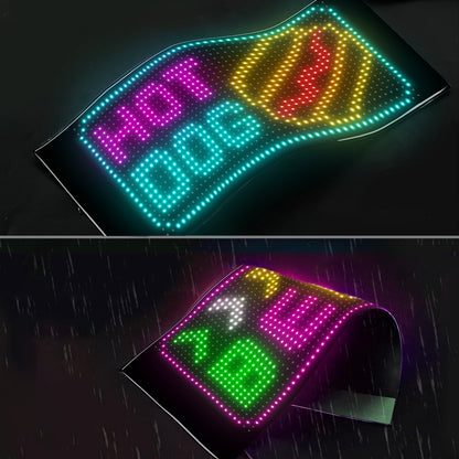 Pantalla LED Flexible 24×48 RGB 1152 LEDs | APP + Bluetooth | IP65