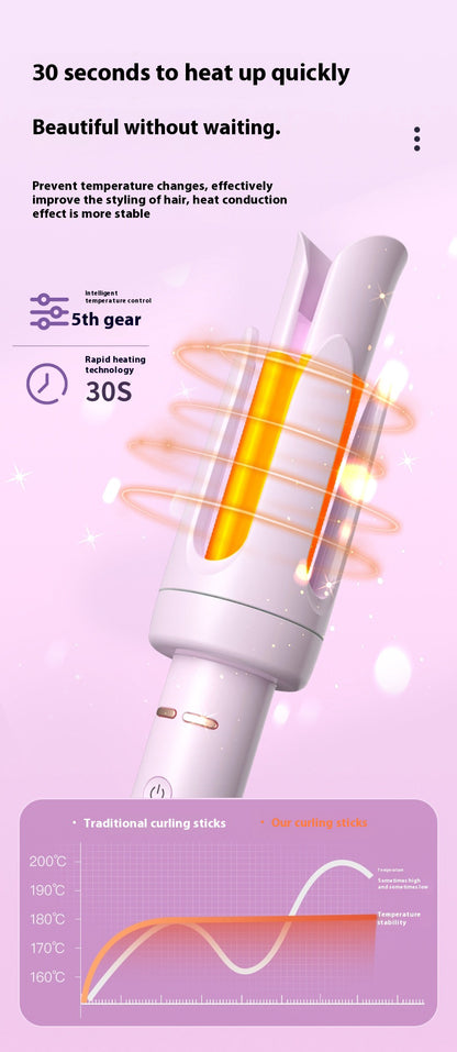 Rizador automático de cabello 32mm – Ondas grandes, protección antiquemaduras, rápido calentamiento