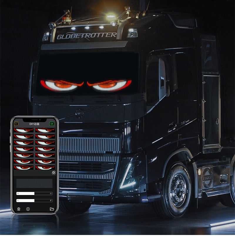 Pantalla LED Ojo de Demonio 1024 LEDs RGB | APP + Mando | USB 5V