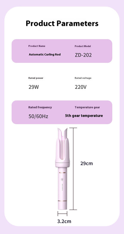 Rizador automático de cabello 32mm – Ondas grandes, protección antiquemaduras, rápido calentamiento