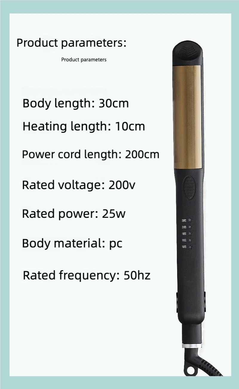Plancha de Pelo 2 en 1 – Alisador y Rizador Eléctrico con Iones Negativos y Control de Temperatura