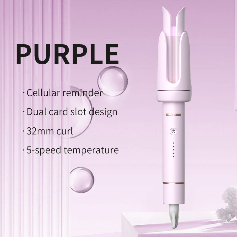 Rizador automático de cabello 32mm – Ondas grandes, protección antiquemaduras, rápido calentamiento