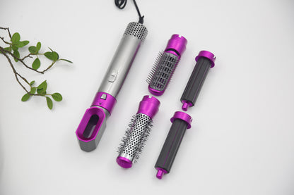 Cepillo térmico 5 en 1 – Rizador y alisador automático para cabello seco y húmedo