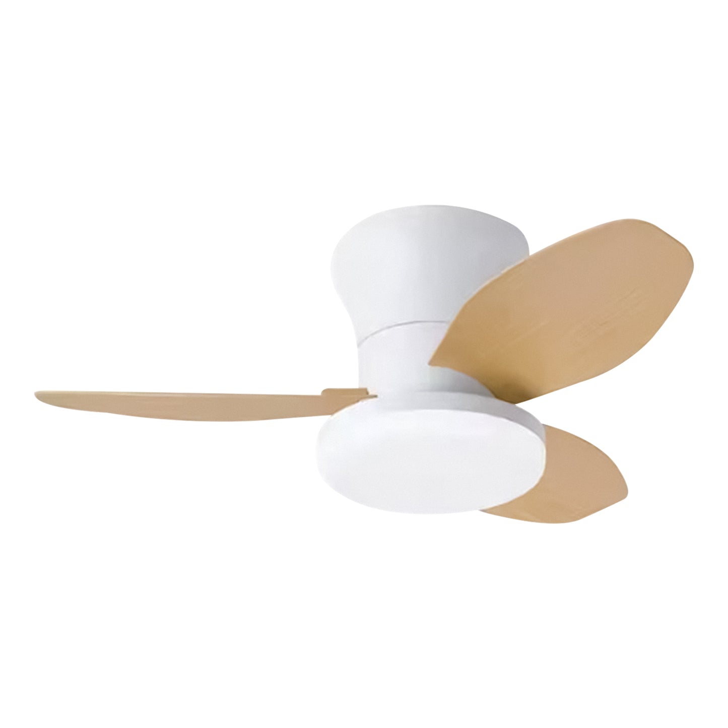 Hola LED Ventilador de Techo RXFL8001 -880mm, Luz LED Regulable 40w, 3000K-6000K,Blanco/Beige