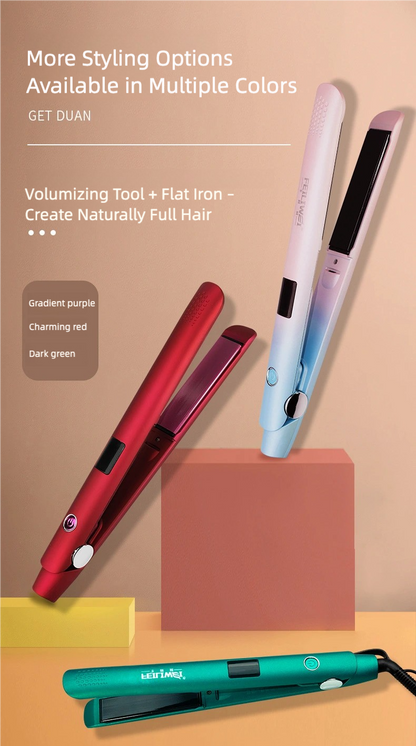 Alisador de Pelo Iónico – Cepillo/Plancha de Raíz Voluminizadora, Anti-Quemaduras, Seco y Húmedo