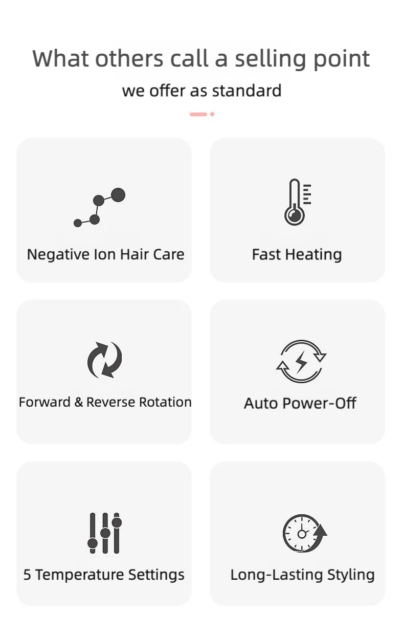Plancha de Pelo 2 en 1 – Alisador y Rizador Eléctrico con Iones Negativos y Control de Temperatura