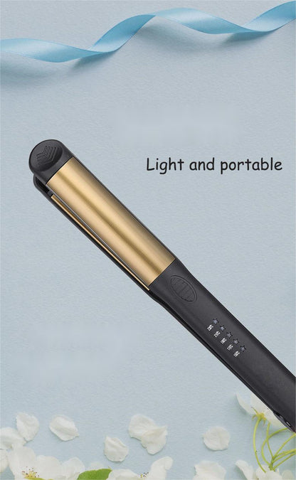 Plancha de Pelo 2 en 1 – Alisador y Rizador Eléctrico con Iones Negativos y Control de Temperatura