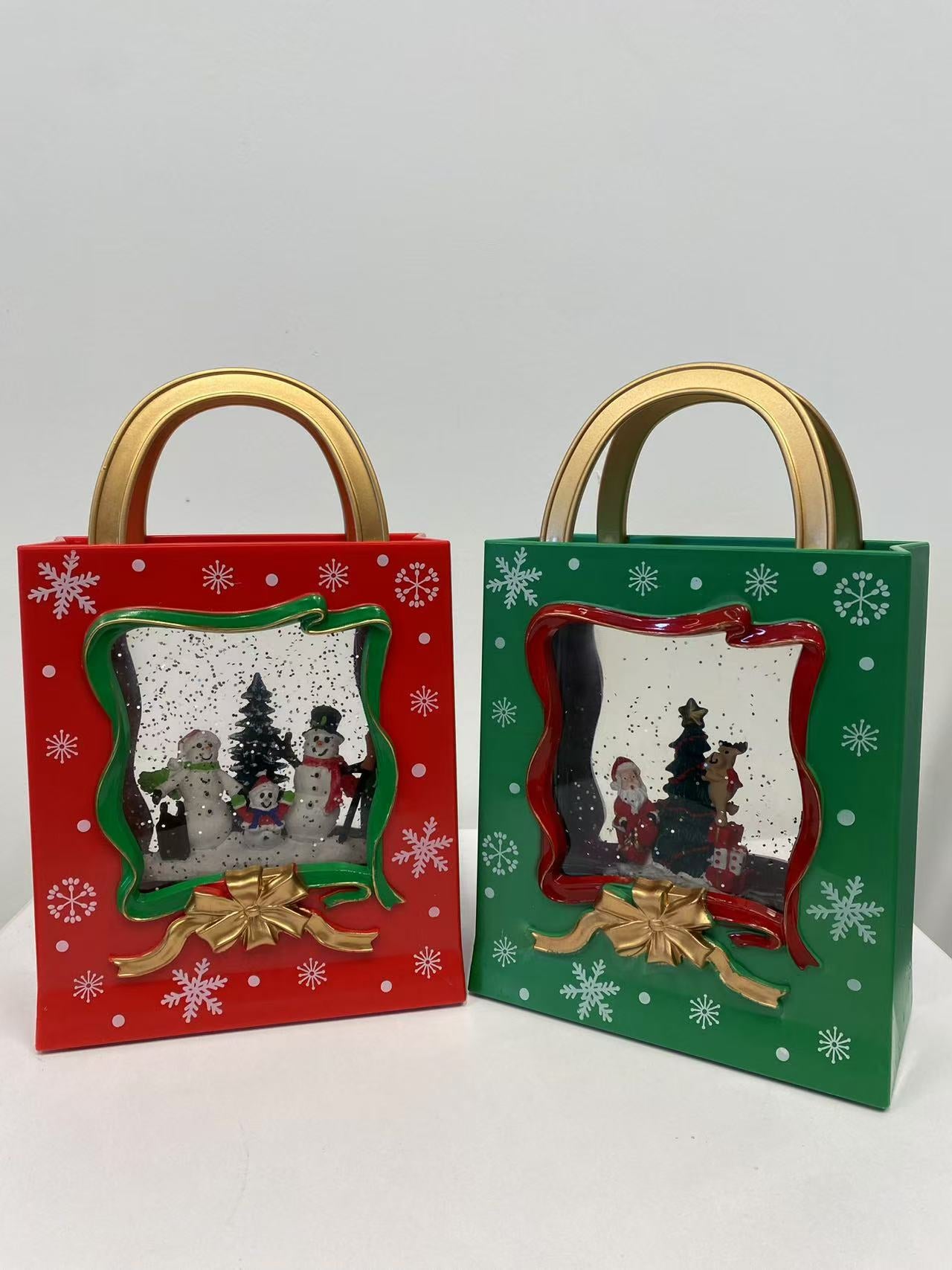 Bola de Nieve Musical Santa Claus | Lámpara LED Navidad 23,5×14 cm | Decoración Festiva