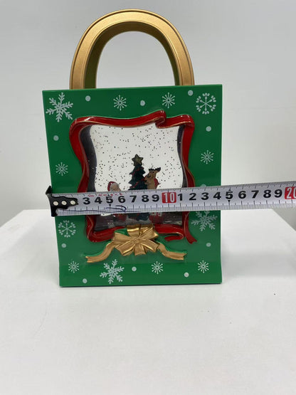 Bola de Nieve Musical Santa Claus | Lámpara LED Navidad 23,5×14 cm | Decoración Festiva