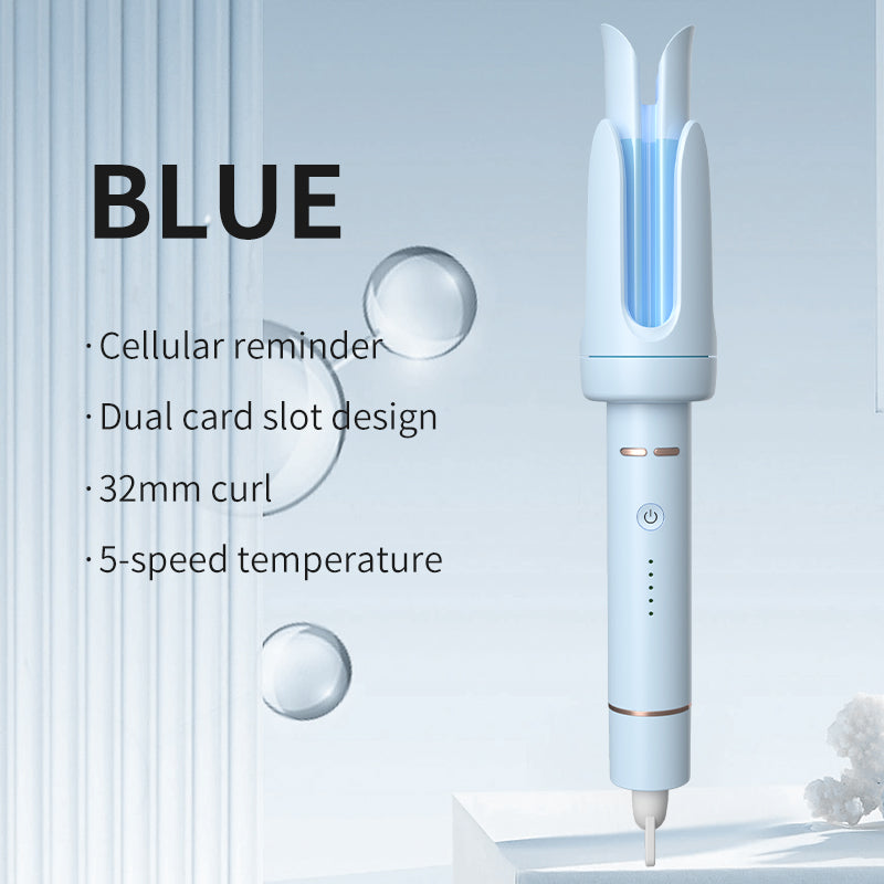 Rizador automático de cabello 32mm – Ondas grandes, protección antiquemaduras, rápido calentamiento