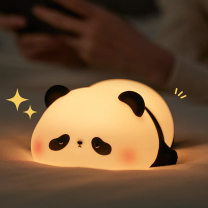 Lámpara de Noche Panda – LED Recargable 5V, 1W, Silicona y ABS
