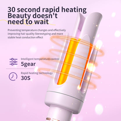 Rizador automático de cabello 32mm – Ondas grandes, protección antiquemaduras, rápido calentamiento