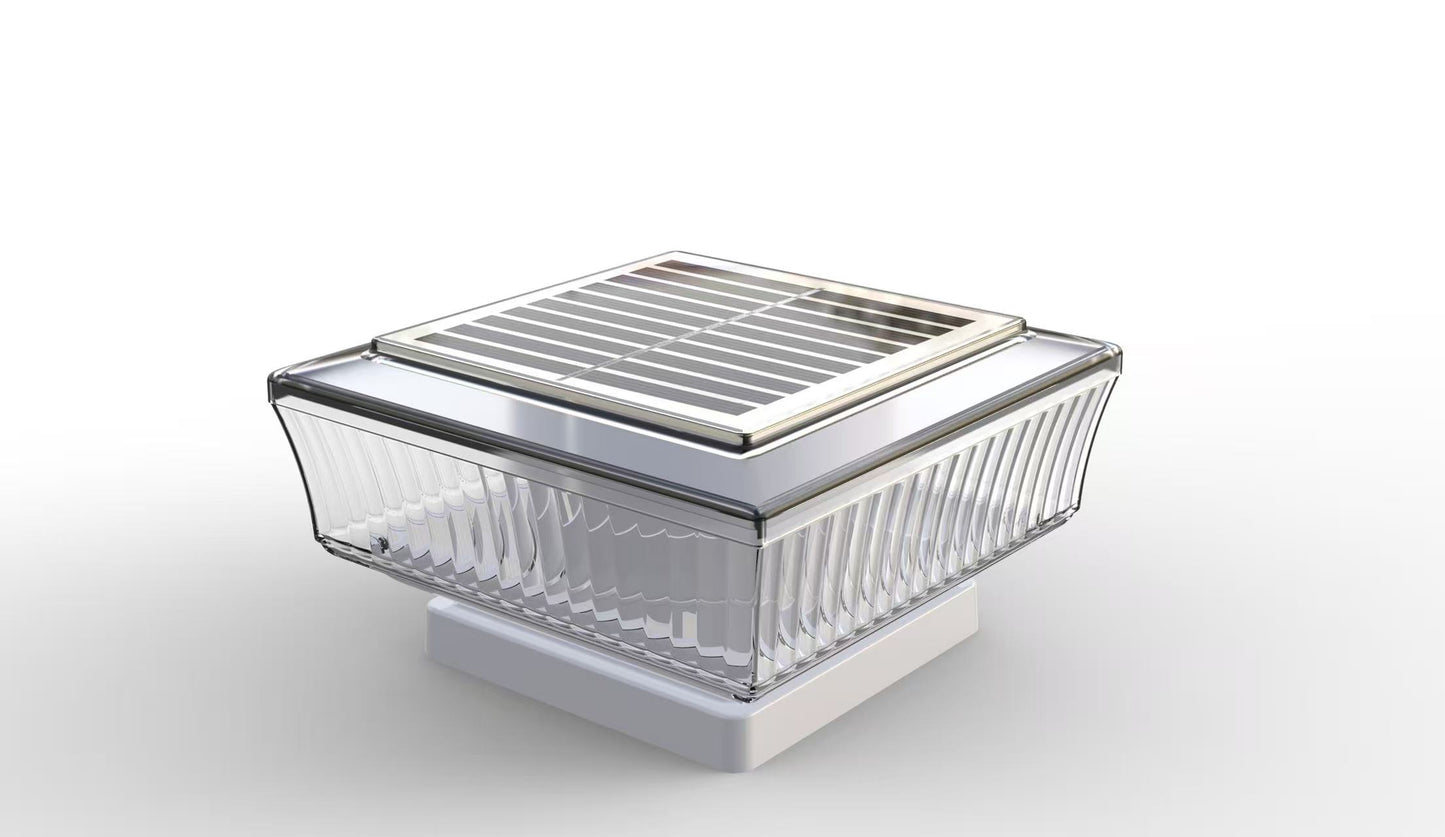 Lámpara solar cuadrada plana para jardín/pared, 3000K, 4 diseños (diamante/rayas), 10W, ABS, control luz+interruptor