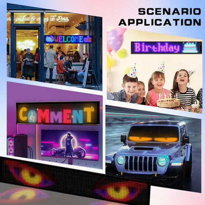 Pantalla LED Ojo de Demonio RGB 512 LEDs | APP + Mando | USB 5V