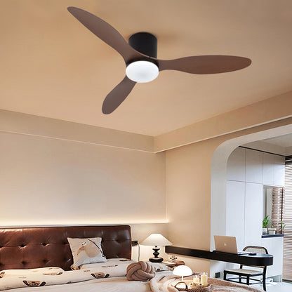 Ventilador de Techo LED Hola LED 42" – Luz Regulable 3000K-6000K, 85-265V, Blanco / Madera Claro / Negro / Nogal Negro