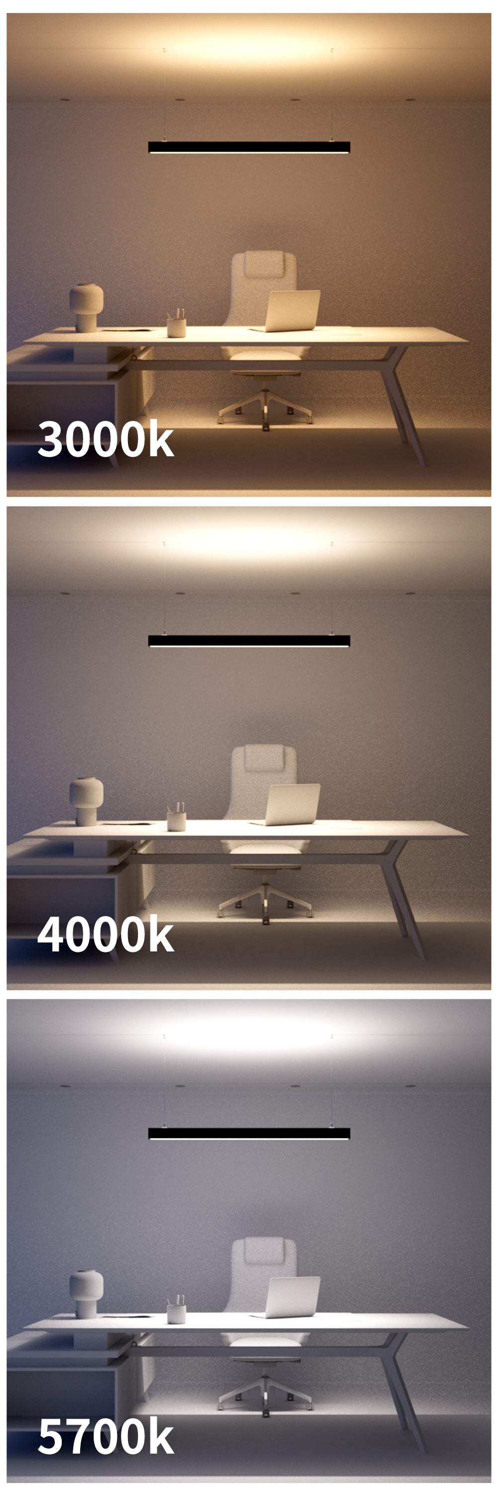Luz Lineal LED OP5070 40W/M | 1500mm | OSRAM | 3000K/4000K/6000K