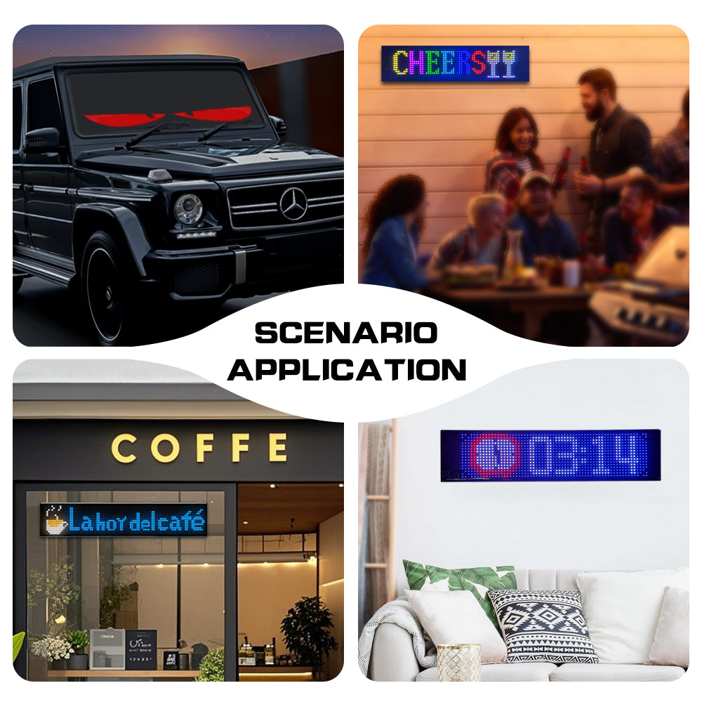 Pantalla LED Ojo de Demonio 1024 LEDs RGB | APP + Mando | USB 5V