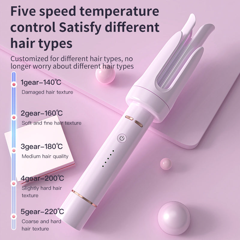 Rizador automático de cabello 32mm – Ondas grandes, protección antiquemaduras, rápido calentamiento