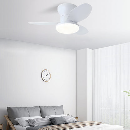 Hola LED Ventilador de Techo RXFL8001 -880mm, Luz LED Regulable 40w, 3000K-6000K,Blanco/Beige