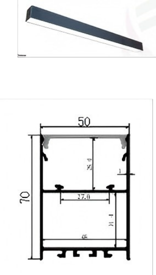 Luz Lineal LED OP5070 40W/M | 1500mm | OSRAM | 3000K/4000K/6000K