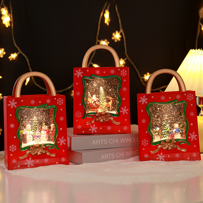 Bola de Nieve Musical Santa Claus | Lámpara LED Navidad 23,5×14 cm | Decoración Festiva