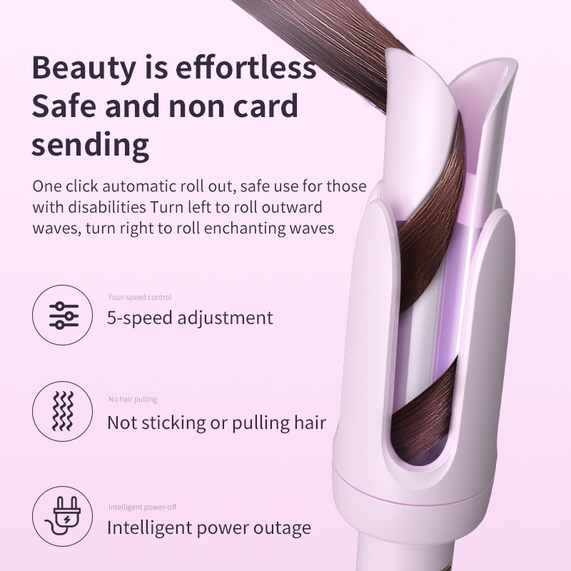 Rizador automático de cabello 32mm – Ondas grandes, protección antiquemaduras, rápido calentamiento