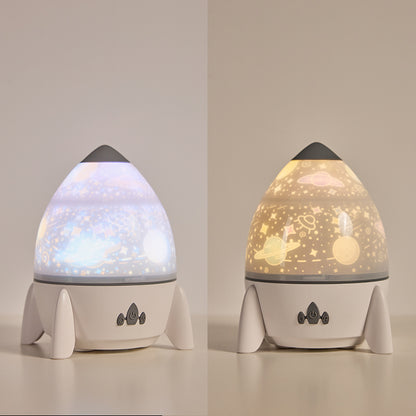 Lámpara Proyector Cohete – Luz Nocturna LED Recargable USB