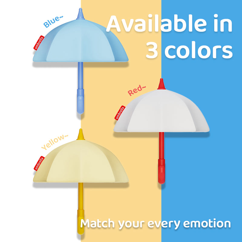 Lámpara de Noche Paraguas – LED Recargable 5V, 1.2W, Silicona y ABS, Magnética de Pared