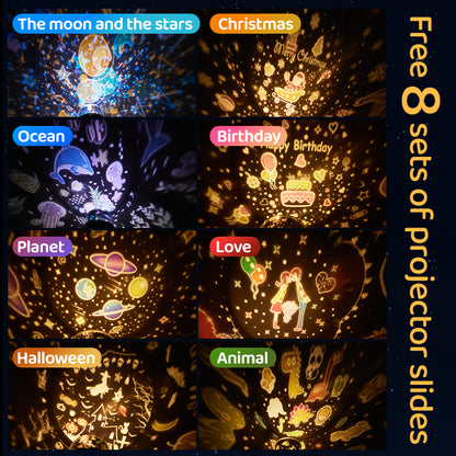 Lámpara Proyector Cohete – Luz Nocturna LED Recargable USB