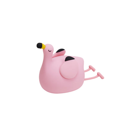 Lámpara de Noche Flamenco Rosa – LED 5V, 2W, Silicona Recargable