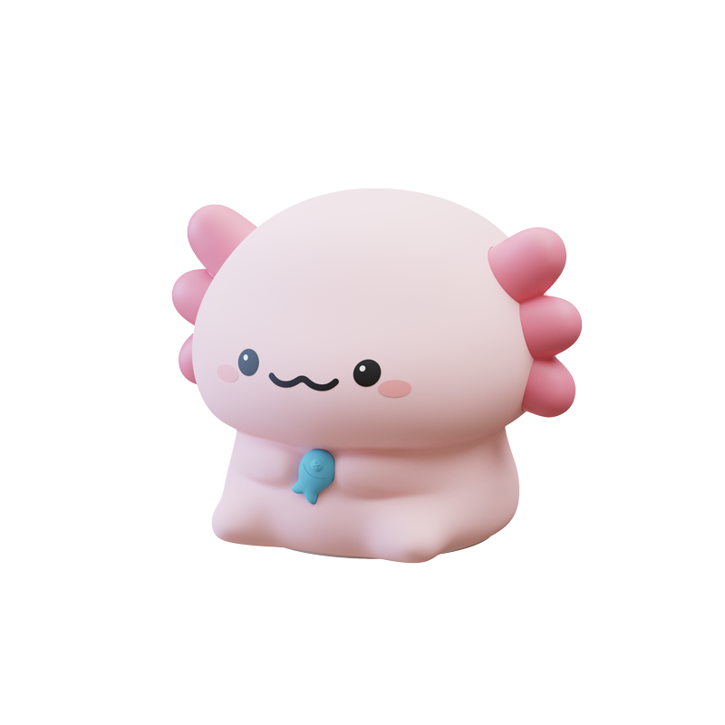 Colección "Amigos Kawaii": Lámpara de Noche LED de Silicona Suave - Luz Quitamiedos Recargable para Niños y Bebés