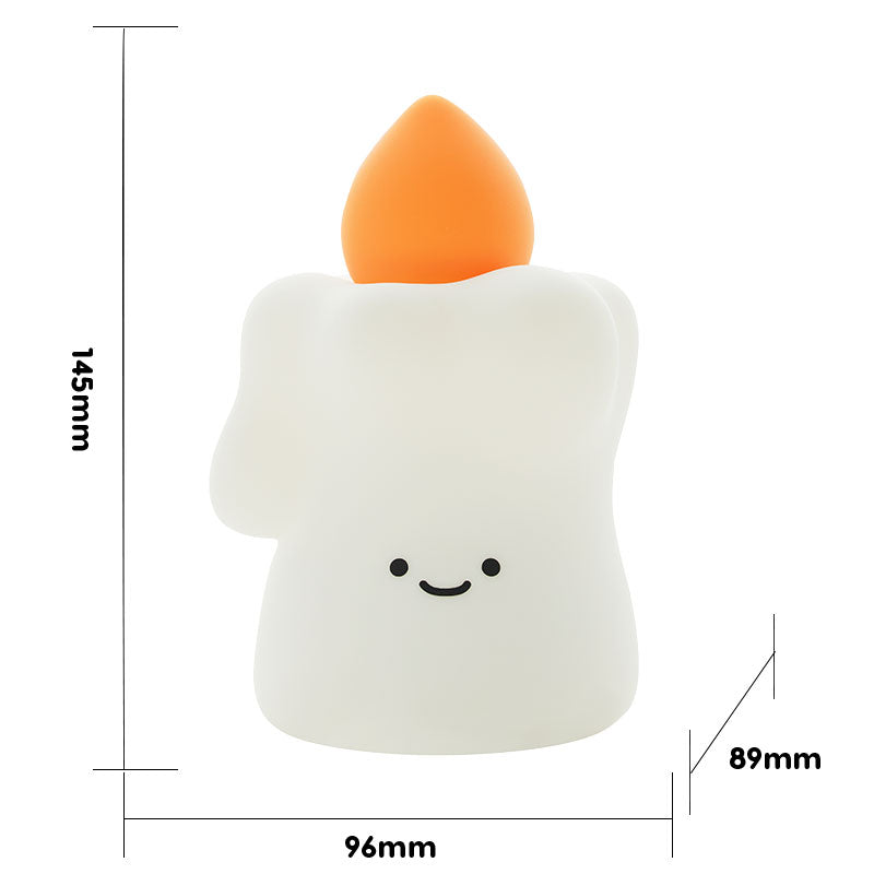 Lámpara de Noche Vela – LED Recargable 5V, 2W, Silicona y ABS