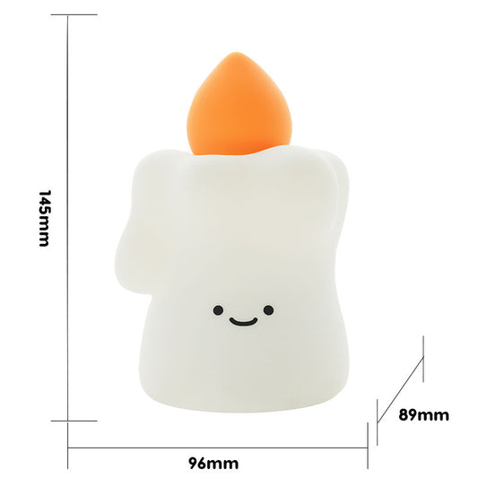 Lámpara de Noche Vela – LED Recargable 5V, 2W, Silicona y ABS