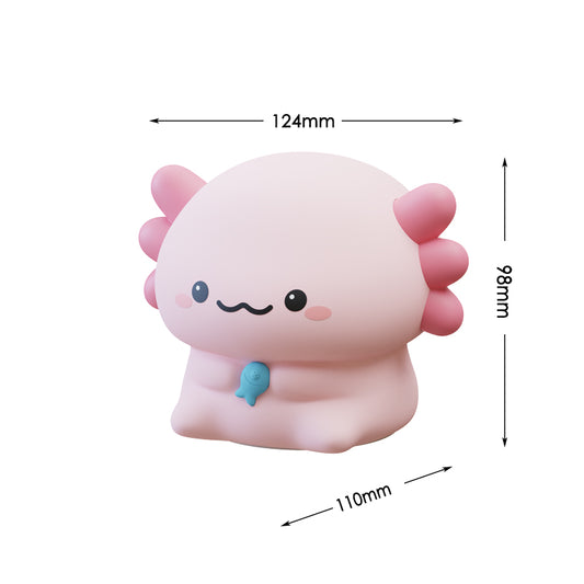 Lámpara de Noche Dinosaurio Hexagonal Sentado – LED Recargable 5V, 2W, Silicona y ABS