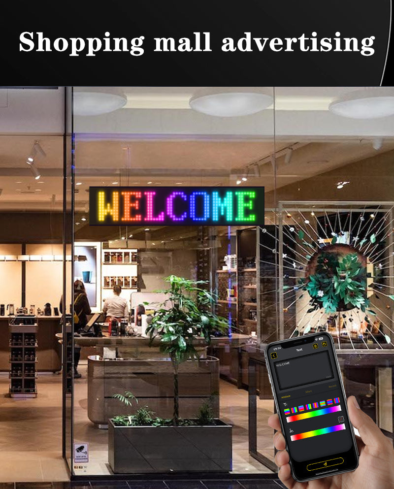 Pantalla LED Flexible 20×64 RGB2121 1280 LEDs | APP + Bluetooth | IP65