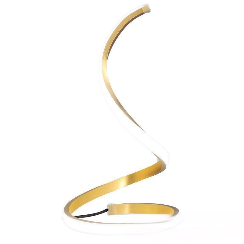 Lámpara de Mesa S-Lux – Luz Ambiental Regulable, Set Dorado y Plateado para Dormitorio y Bar