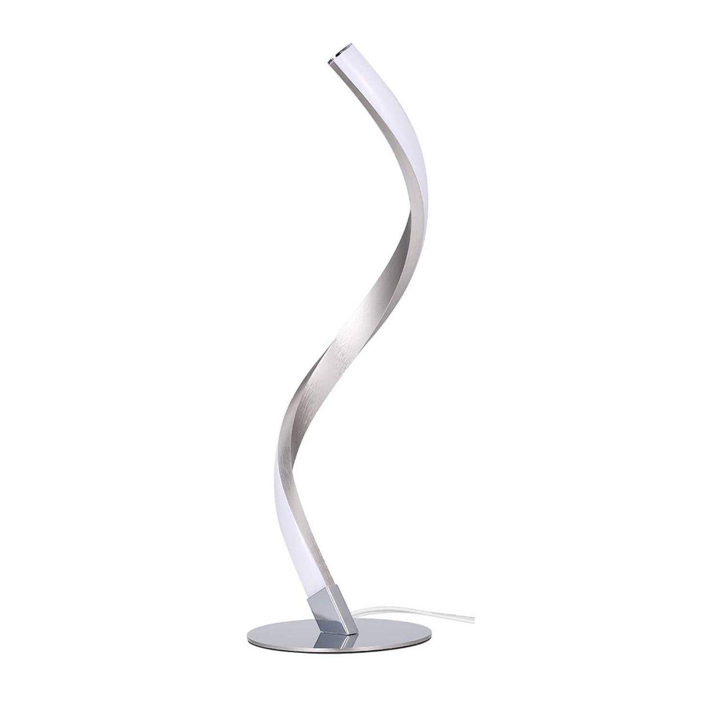 Lámpara de Mesa Serpiente S – Luz de Noche Creativa y Regulable Plata para Dormitorio