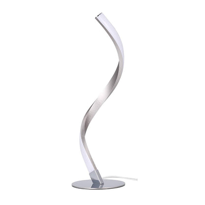 Lámpara de Mesa Serpiente S – Luz de Noche Creativa y Regulable Plata para Dormitorio