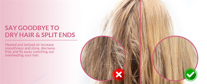 Cepillo alisador y rizador 2 en 1 – Secador y plancha para cabello seco y húmedo