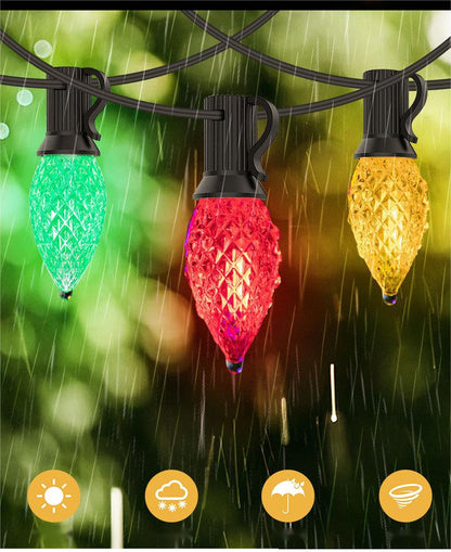 Guirnalda LED de Fresas – Luz Exterior Impermeable para Jardín, Camping y Fiesta, 20M (wholesale)