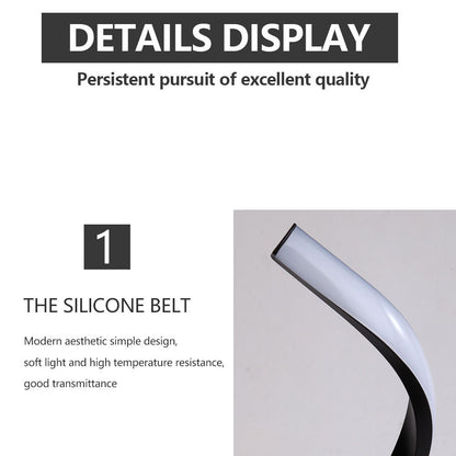 Lámpara de Mesa Serpiente S – Luz de Noche Creativa y Regulable Plata para Dormitorio