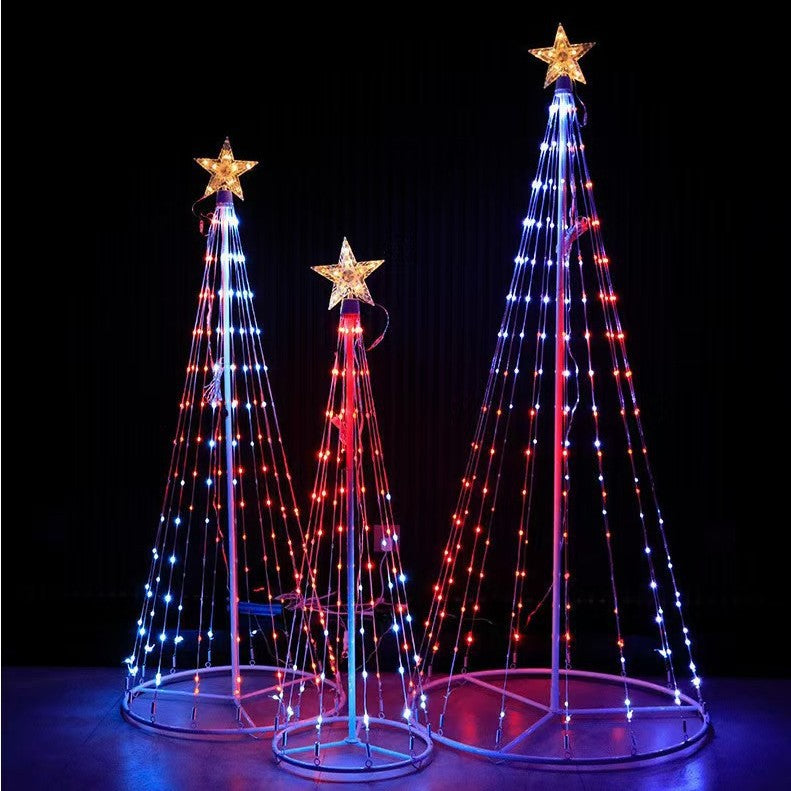 Árbol de Navidad LED multicolor inteligente – Luz decorativa interior y exterior