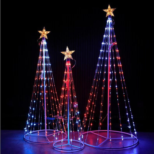 Árbol de Navidad LED multicolor inteligente – Luz decorativa interior y exterior
